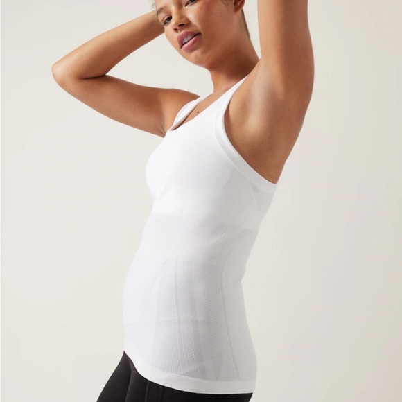 Athleta Momentum Seamless Tank Top in Orange Size Medium - Picture 7 of 7